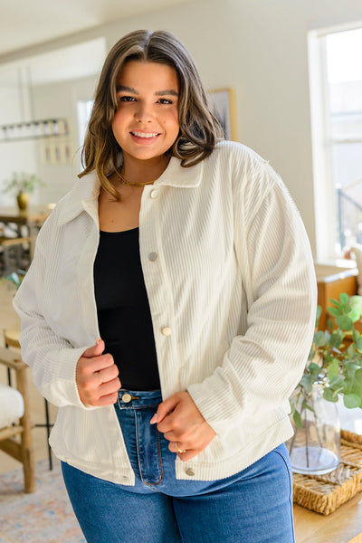 White Rhinestone Fringe Jacket