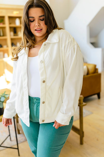 White Rhinestone Fringe Jacket