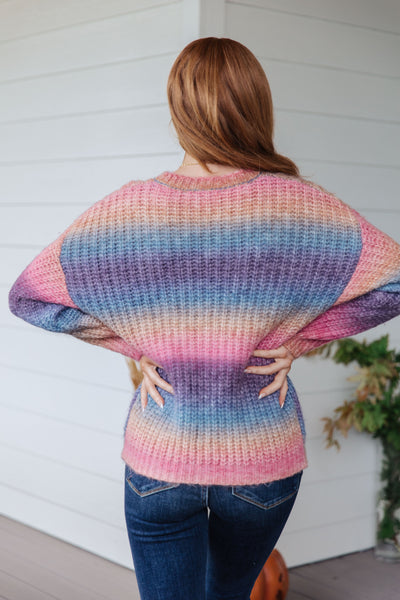 Rainbow Knit Sweater