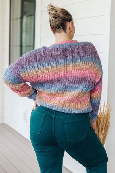 Rainbow Knit Sweater