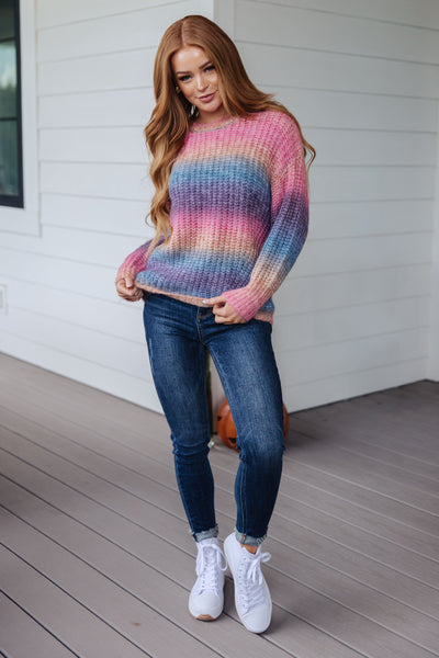 Rainbow Knit Sweater