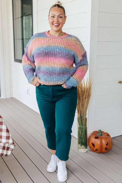 Rainbow Knit Sweater