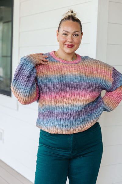 Rainbow Knit Sweater