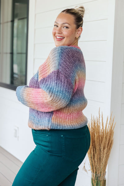 Rainbow Knit Sweater