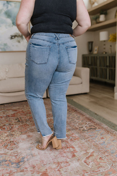 Judy Blue Raw Hem Cooling Denim