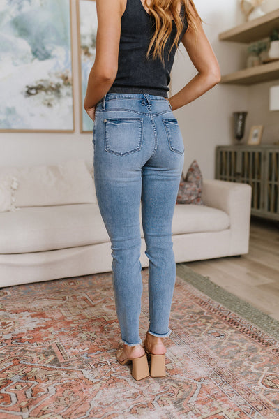 Judy Blue Raw Hem Cooling Denim