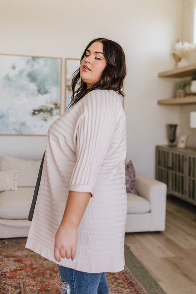 Cream Slouchy Summer Cardigan