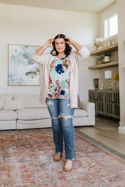 Cream Slouchy Summer Cardigan