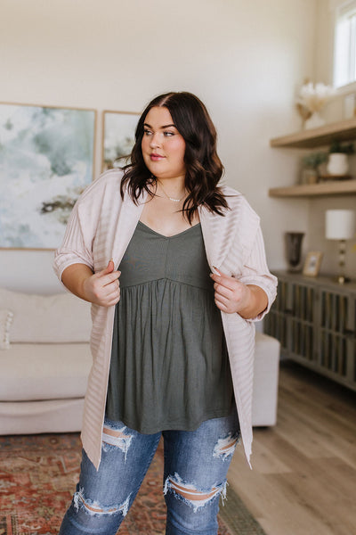 Cream Slouchy Summer Cardigan