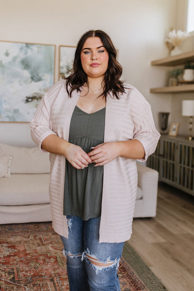 Cream Slouchy Summer Cardigan