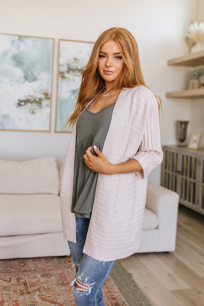 Cream Slouchy Summer Cardigan