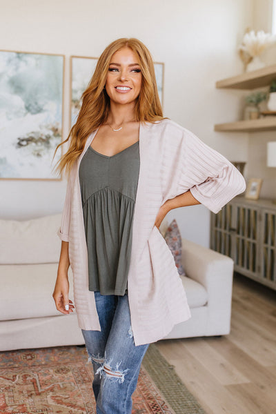 Cream Slouchy Summer Cardigan