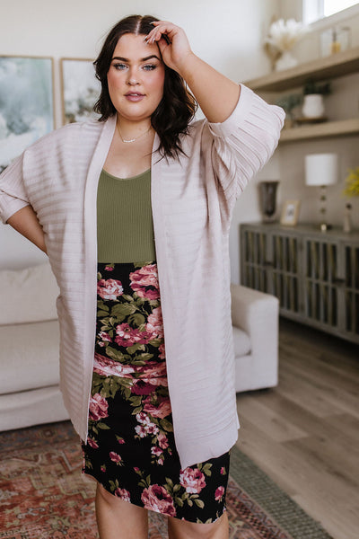 Cream Slouchy Summer Cardigan