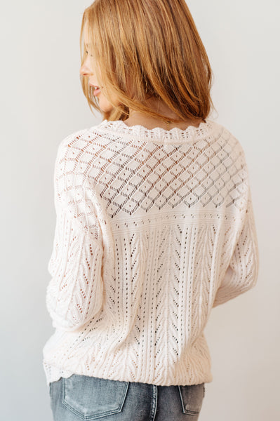 Lace Lightweight Knit Sweater