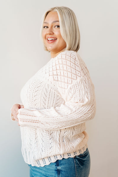 Lace Lightweight Knit Sweater