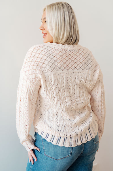 Lace Lightweight Knit Sweater