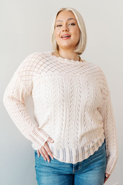 Lace Lightweight Knit Sweater