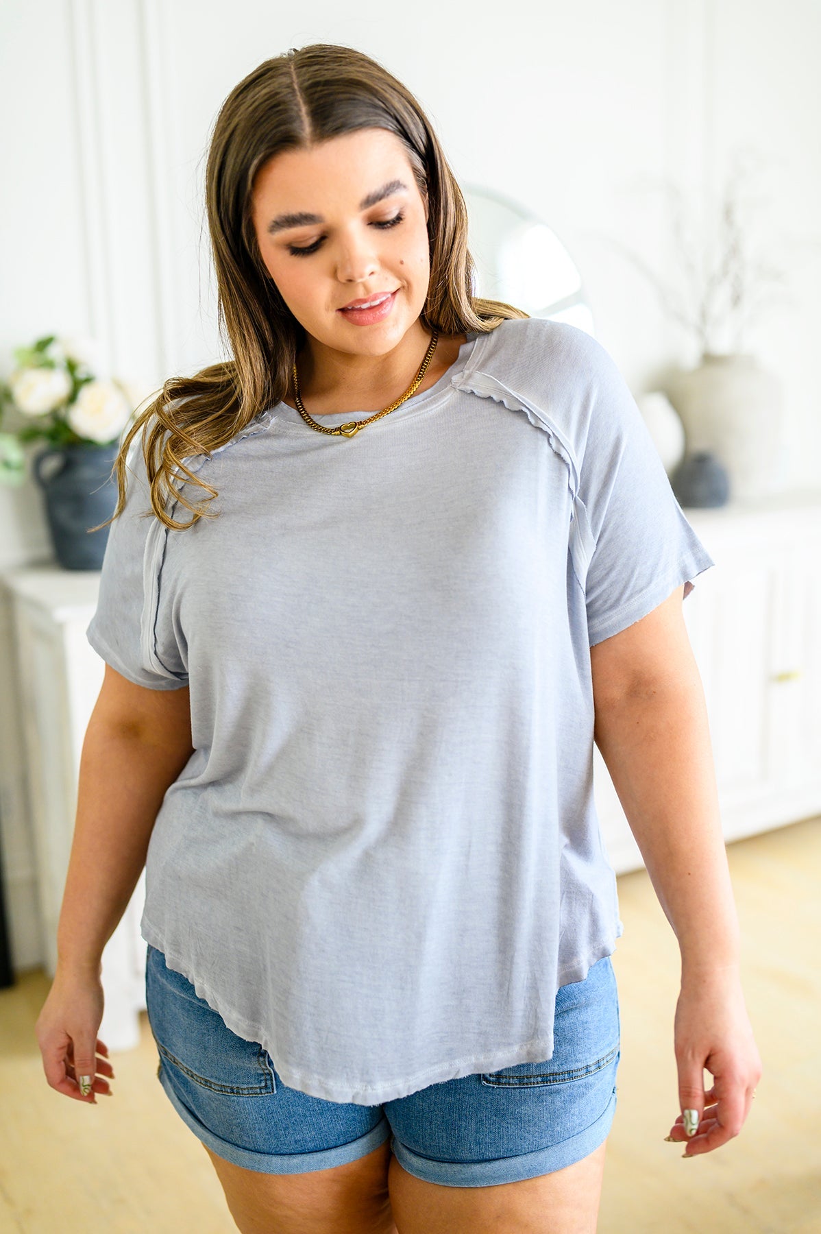 Grey Mineral Wash T-Shirt