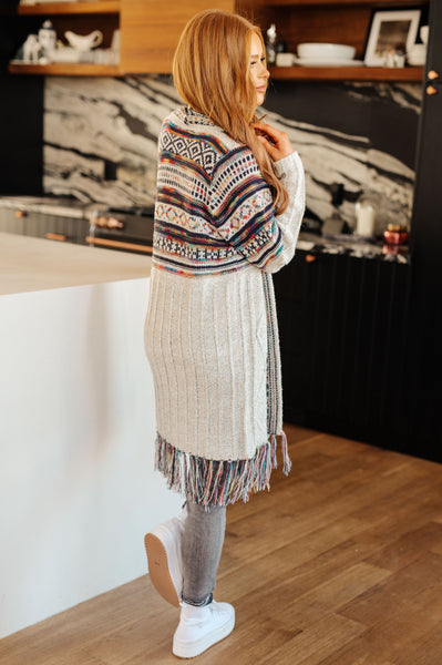 Rainbow Fringe Cardigan