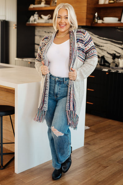 Rainbow Fringe Cardigan