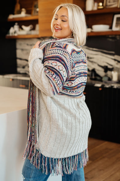 Rainbow Fringe Cardigan