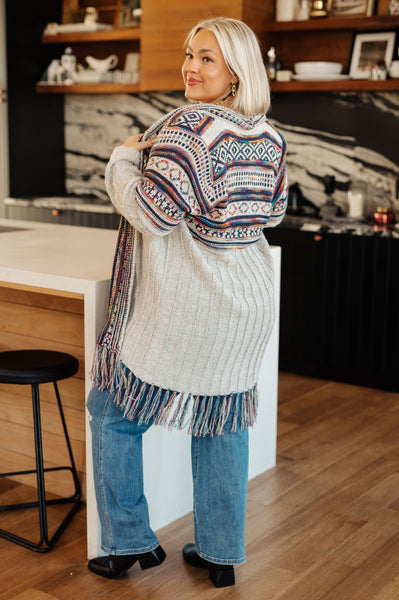Rainbow Fringe Cardigan