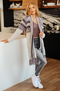 Rainbow Fringe Cardigan