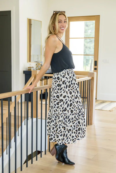 Once, Twice Animal Print Skirt