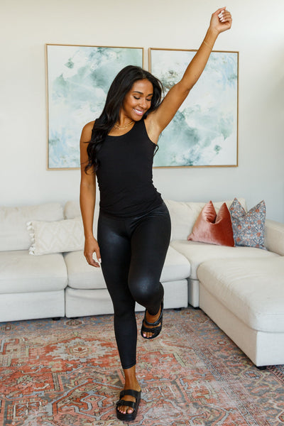 Foil High Waisted Leggings