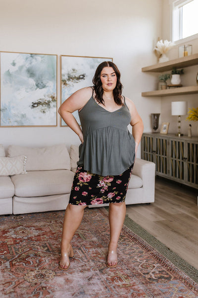 Floral Pencil Skirt