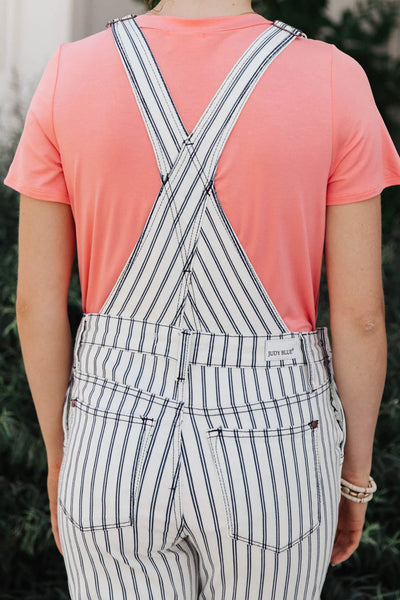 Railroad Stripe Overalls