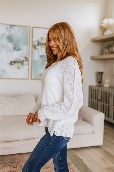 Slouchy Knit in White