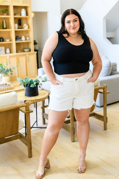 Judy Blue Rainbow Embroidery Shorts
