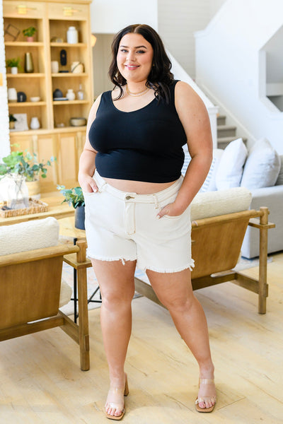 Judy Blue Rainbow Embroidery Shorts