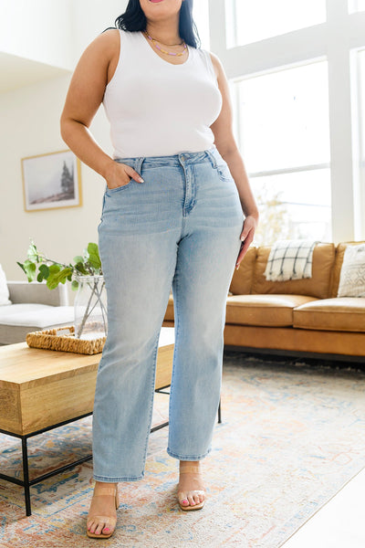 Judy Blue High Rise Wide Leg Jeans