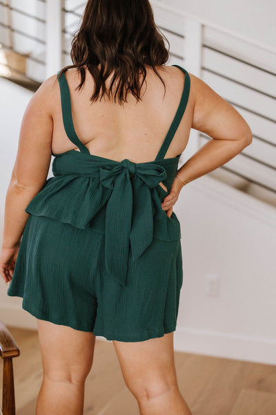 Hunter Green Smocked Tank