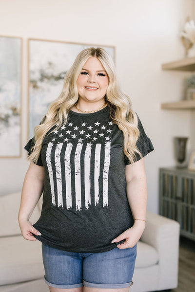 Flag Stars and Stripes Graphic T-Shirt