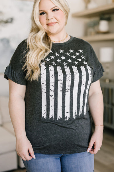 Flag Stars and Stripes Graphic T-Shirt