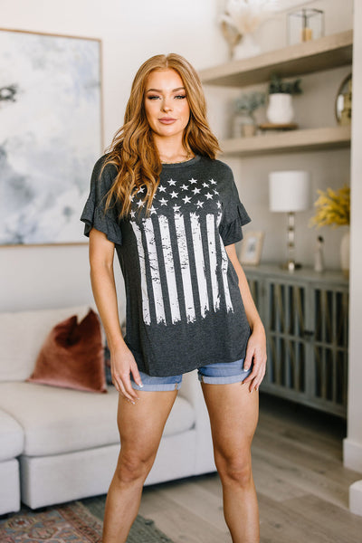 Flag Stars and Stripes Graphic T-Shirt