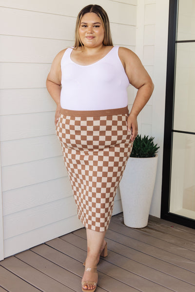 Checkered Midi Skirt/Dress
