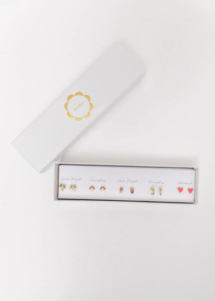 Sunny State Of Mind Box Earring Set