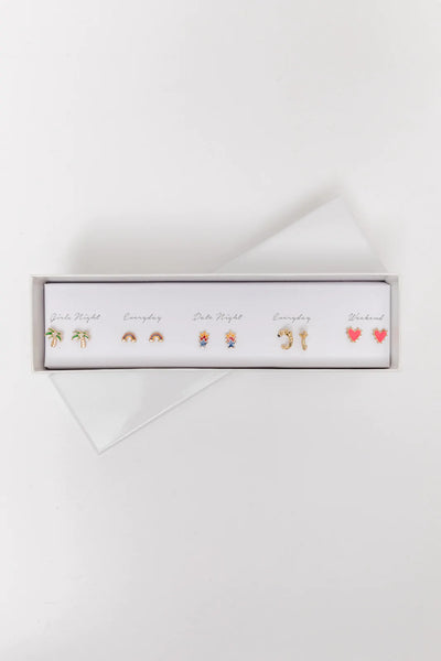 Sunny State Of Mind Box Earring Set