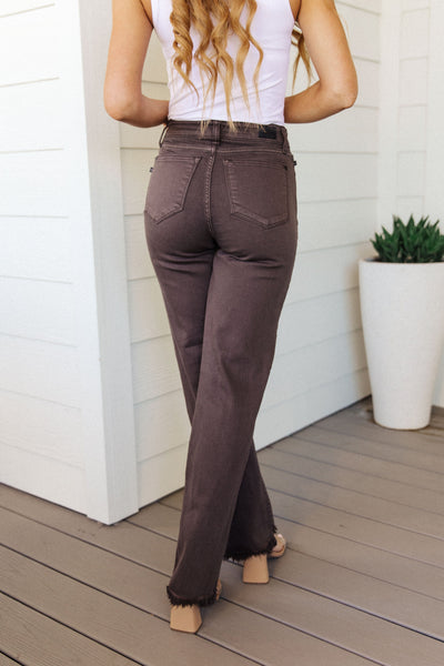 Judy Blue Deep Cocoa Straight Denim