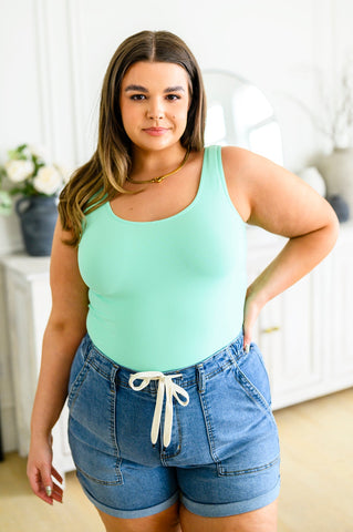 Seamless Reversible Tank in Mint