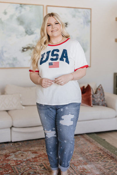 Judy Blue Star Boyfriend Jeans