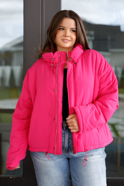 Pink Puffer Jacket