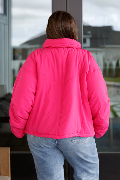 Pink Puffer Jacket
