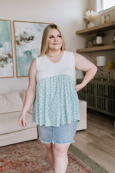 Risen Lightwash Raw Hem Denim Skirt